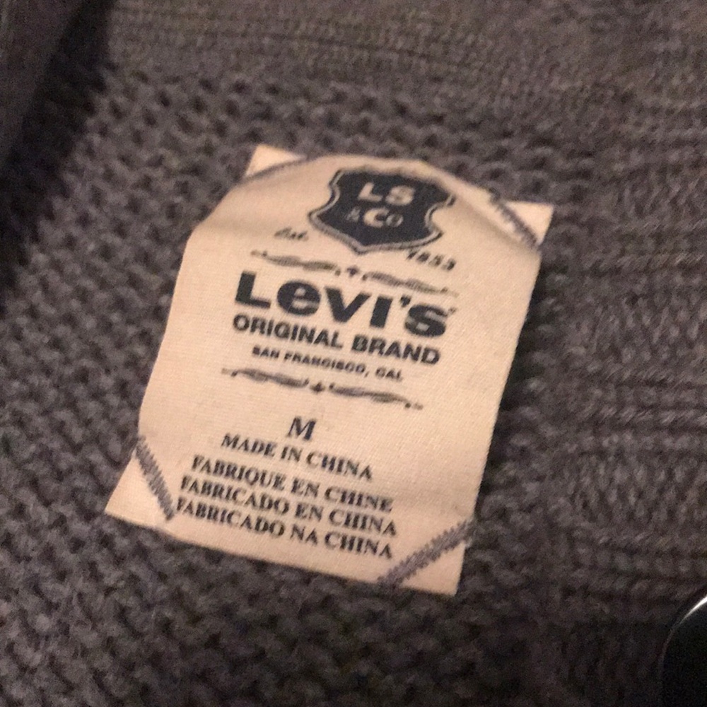 Levi Hooded Gray Sweater - Picture 2 of 4